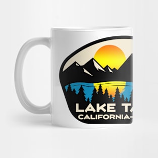 Lake Tahoe California Nevada Ski Skiing Boating Hiking Camping Mug